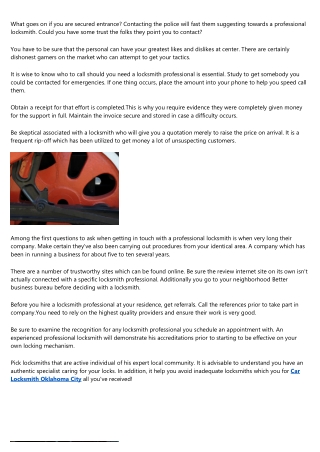 Need The Help Of A Locksmith? Use These Recommendations For The Greatest!