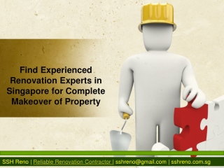 Find Experienced Renovation Experts in Singapore for Complete Makeover of Property