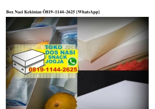 Box Nasi Kekinian O819–1144–2625[wa]