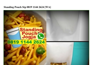 Standing Pouch Stp 0819 1144 2624[wa]