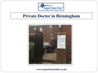 Private Doctor in Birmingham