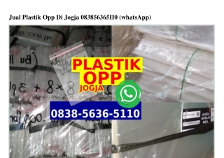 Jual Plastik Opp Di Jogja 0838–5636–5110[wa]