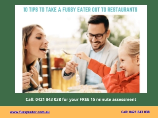 10 tips to take a Fussy Eater out to Restaurants