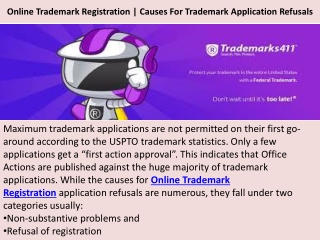 Online Trademark Registration | Causes For Trademark Application Refusals