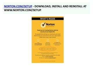 NORTON.COM/SETUP - DOWNLOAD, INSTALL AND REINSTALL