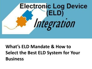 What’s ELD Mandate & How to Select the Best ELD System for Your Business