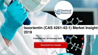 Isoorientin (CAS 4261-42-1) Market Insights 2019