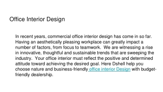 Office Interior Design