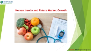 Human Insulin and Future Market Growth