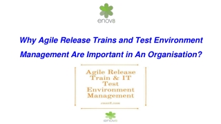 Why Agile Release Trains and Test Environment Management Are Important in An Organisation?