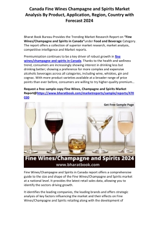 Canada Fine Wines Champagne and Spirits Research Report Forecast 2024