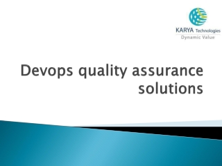 DevOps Quality Assurance Solution