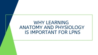 Why Learning Anatomy and Physiology is Important for LPNs