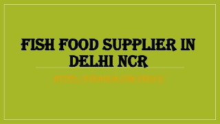 Fish food supplier in Delhi NCR