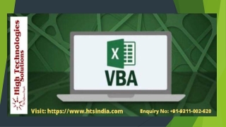 Best VBA Training in Delhi