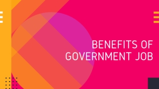 Benefits of Government Jobs