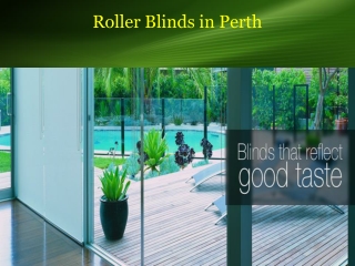 Roller Blinds in Perth