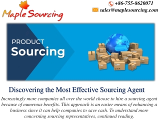 Reasons for Engaging Sourcing Agents In Dealing With Specialists