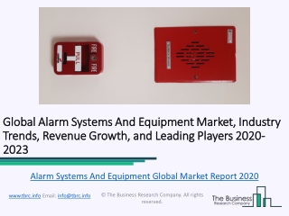 Alarm Systems And Equipment Global Market Report 2020