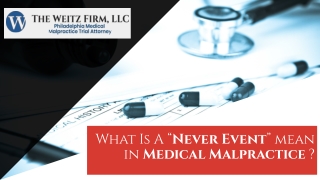 What Is A “Never Event” Mean in Medical Malpractice ?