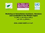 Workshop on Humanitarian Assistance, Structures and Coordination in the Western region :NHRP ACBAR OCHA