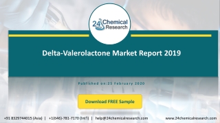 Delta Valerolactone Market Report 2019