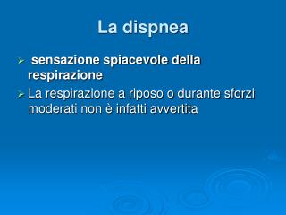 La dispnea