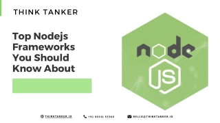 Top Nodejs Frameworks You Should Know About – Checkout in Detail For Each