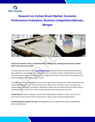 Global Carbon Brush Market Analysis 2015-2019 and Forecast 2020-2025