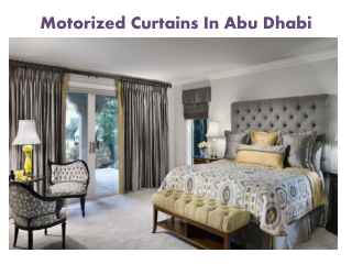 Motorized Curtains In Abu Dhabi