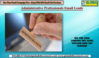 Administrative Professionals Email Leads