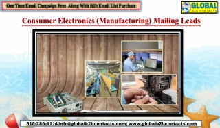 Consumer Electronics (Manufacturing) Mailing Leads