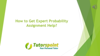 How to Get Expert Probability Assignment Help