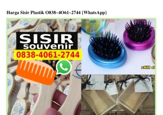 Harga Sisir Plastik O838.4O61.2744[wa]