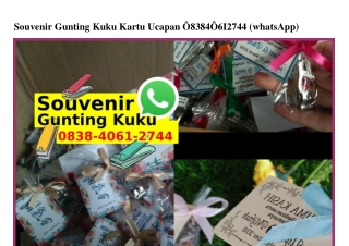 Souvenir Gunting Kuku Kartu Ucapan 0838·4061·2744[wa]