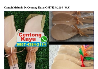 Contoh Melukis Di Centong Kayu 0857~4384~2114[wa]