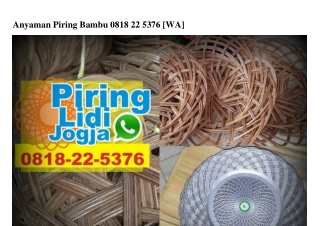 Anyaman Piring Bambu 0818225376[wa]