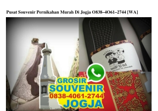 Pusat Souvenir Pernikahan Murah Di Jogja Ô838 4Ô61 2744[wa]