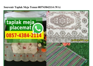 Souvenir Taplak Meja Tenun Ö85743842114[wa]