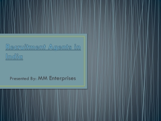 Recruitment Agents in India