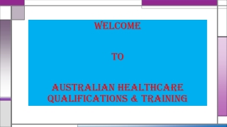 Aged Care Training Melbourne