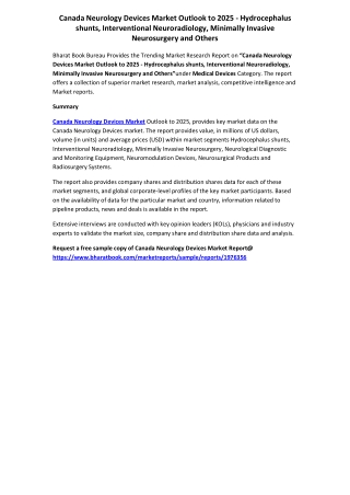 Canada Neurology Devices, Interventional Neuroradiology and Minimally Invasive Neurosurgery 2025
