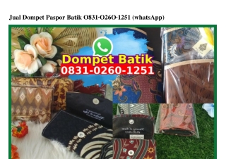 Jual Dompet Paspor Batik 083I-0260-I25I[wa]