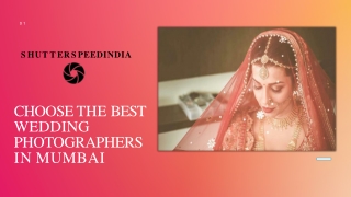 Choose The Best Wedding Photographers In Mumbai