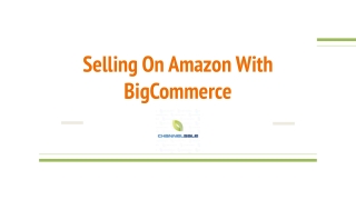 Selling on Amazon with BigCommerce