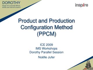 Product and Production Configuration Method (PPCM)