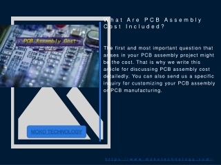 What Are PCB Assembly Cost Included?