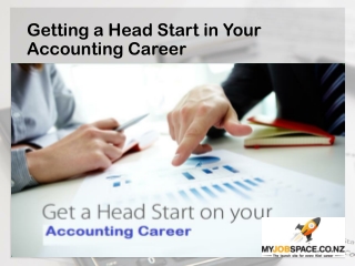 Getting a Head Start in Your Accounting Career