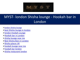 Best Hookah Lounge Near Me