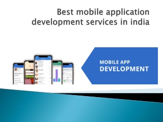 Best mobile application development services in india